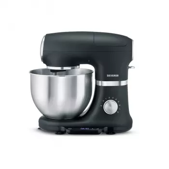 Severin KM 3898 monitoimikone 1000 W 5,5 L musta harjattu teräs hopea