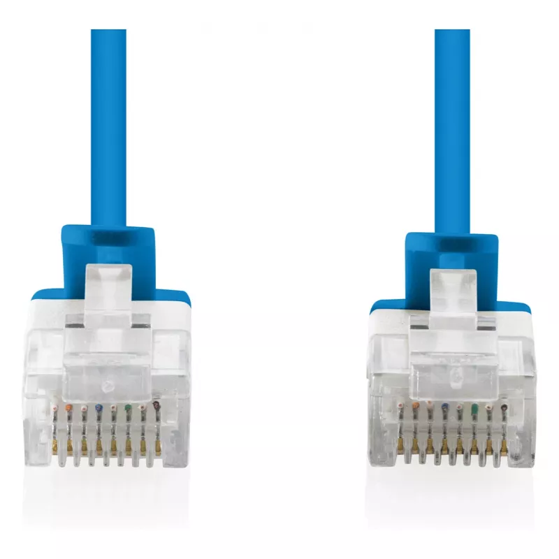 Verkkopatchkaapeli CAT6 U-UTP ohut — DIGITUS, 3 m, musta