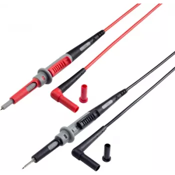 VOLTCRAFT MS-4PS turvamittausjohto 4 mm turvapistoke mittauskärki 1,00 m musta, punainen 1 kpl (MS-4PS)