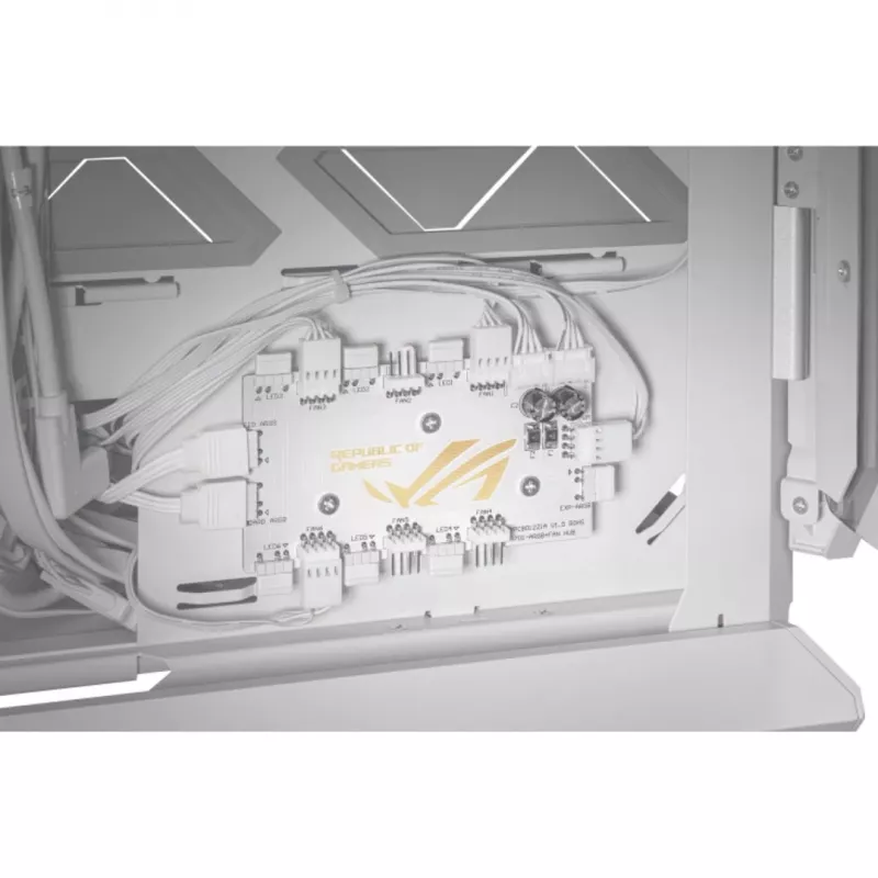 ASUS ROG GR701 Hyperion White, PC, valkoinen, ATX, EATX, micro ATX, Mini-ITX, alumiini, Multi, Front