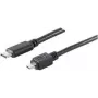 USB-kaapeli Micro-USB B USB-C ShiverPeaks BS77145-1.0 1 m musta