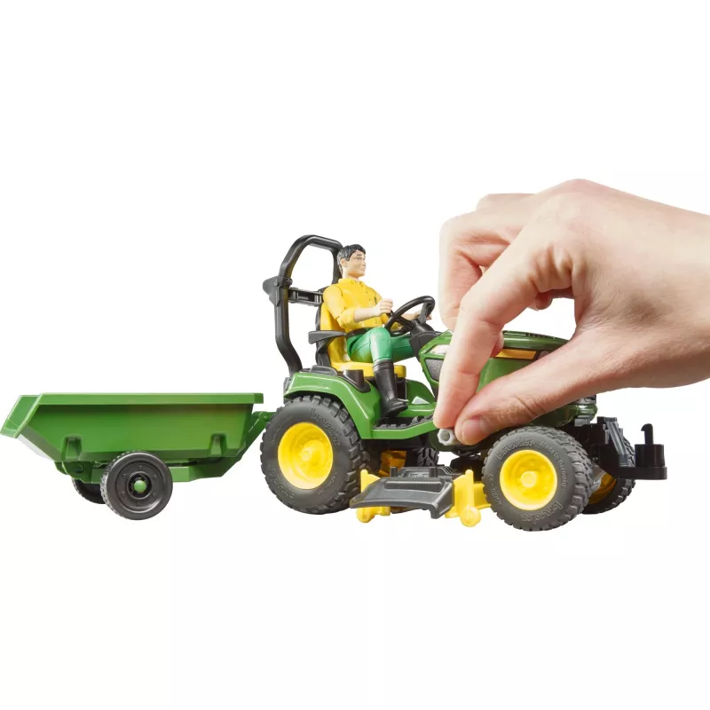 Bruder bworld John Deere ajettava ruohonleikkuri, leluajoneuvo