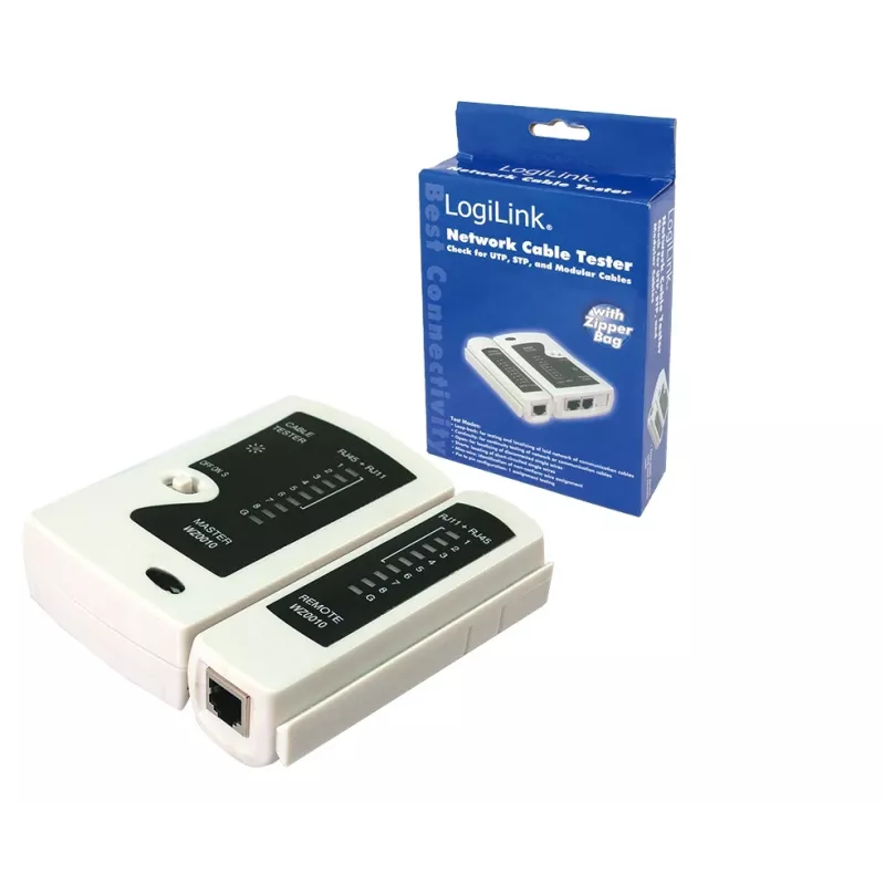 Kaapelitesteri, LogiLink WZ0010, verkkokaapelin testauslaite