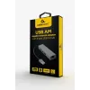 Gembird A-AMU3-LAN-01 USB-A–Gigabit LAN -sovitin 3-porttisella USB 3.0 -keskittimellä, musta