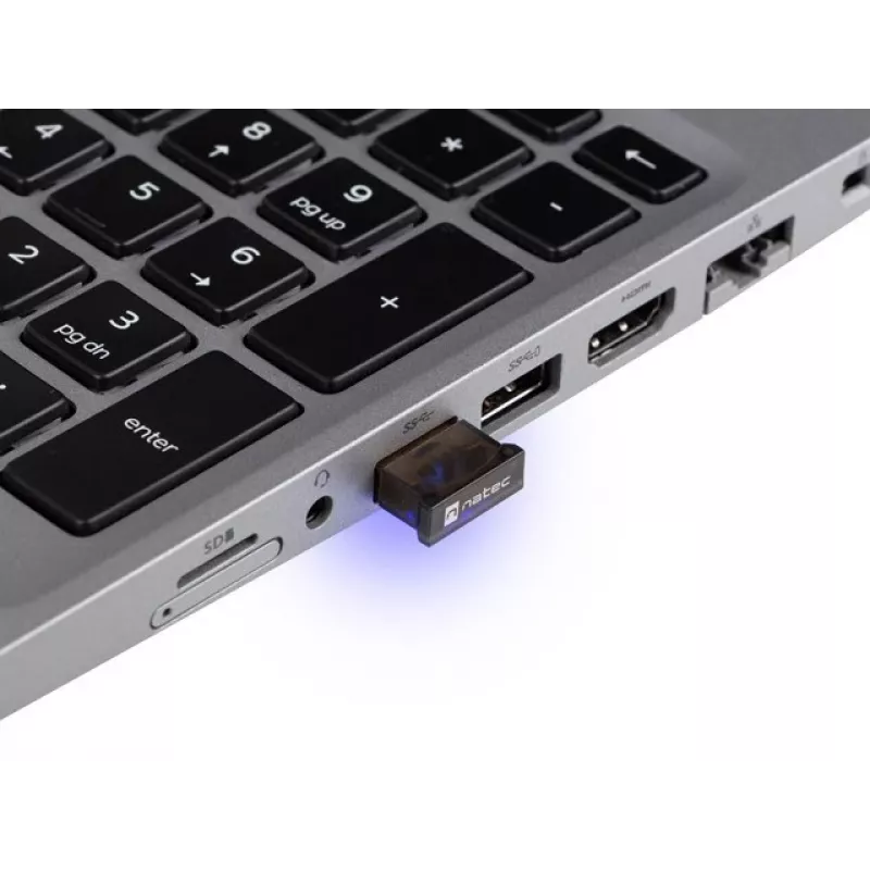Natec Fly NBD-2003 USB Bluetooth 5.0 -nanosovitin, luokka II