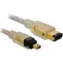 FireWire A/A -kaapeli DeLOCK 1,0 m harmaa