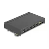 Patch-paneeli DELOCK Mini Desktop RJ45 6-porttia Cat.6A suojattu, metalli, musta, 80×22×125 mm