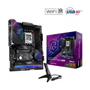 Emolevy ASRock X870 Riptide WiFi — ATX, AMD X870, Socket AM5, DDR5, 4 DIMM, 256 GB, Wi-Fi 7, 2,5GbE