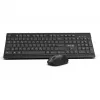 Inca IWS-519 näppäimistö ja hiiri sisältää Office RF langaton QWERTY turkki musta
