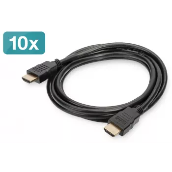 HDMI-kaapeli Digitus AK-990920-020-S 2 m 10 kpl:n pakkaus