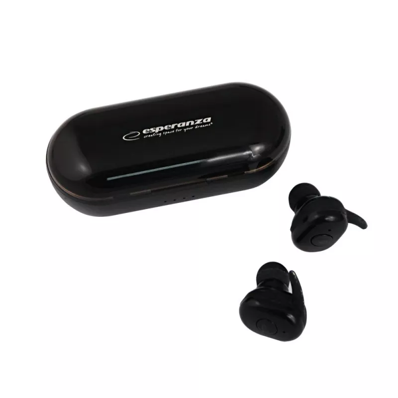 Esperanza TWS CARDERA kuulokkeet langaton nappikuulokkeet puhelut/musiikki Bluetooth musta