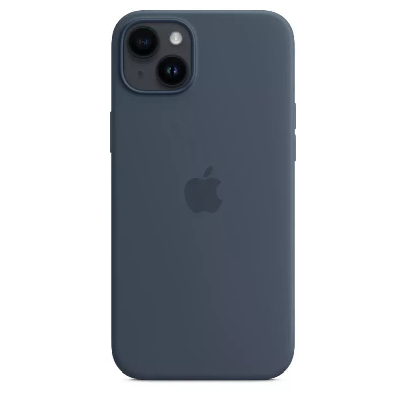 Silikonikuori Cover Apple iPhone 14 Plus MagSafe Storm Blue