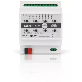 Kytkinaktuaattori Satel KNX-SA24 8 kanavaa DIN-kiskoasennus 3680 W
