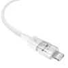Baseus Gem USB-IP 2.4A pikalatauskaapeli 2 m valkoinen