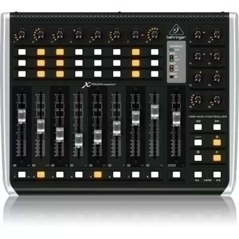 Behringer X-TOUCH COMPACT MIDI-kosketinlaite USB musta