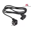 Virtakaapeli kulmikas 3-napainen pistoke 3M MCTV EU-803