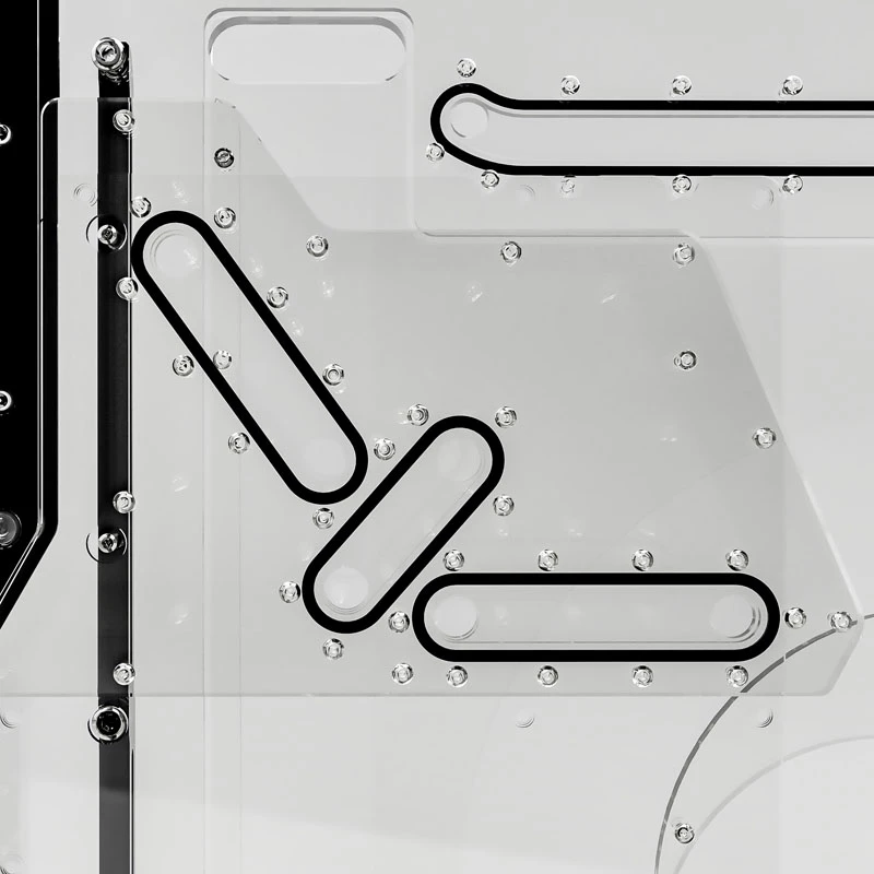 Singularity Computers Spectre 2.0 Elite Kit Side Distro Plate - musta