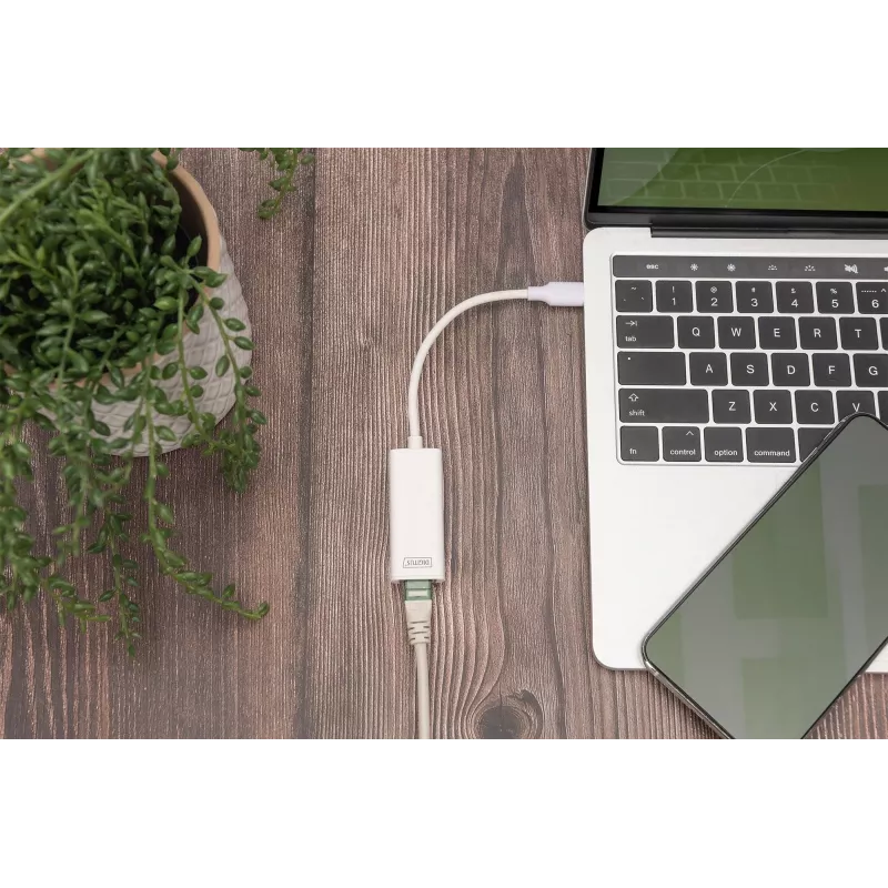 Digitus DN-3024 USB 3.0 -adapteri 20 cm 1x USB-C - 1x RJ45 suojattu