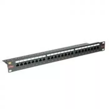 ROLINE Cat. 6 / Class E 48,30 cm (19) -paneeli, 24P, suojaamaton, musta (26.11.0362)