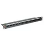 ROLINE Cat. 6 / Class E 48,30 cm (19) -paneeli, 24P, suojaamaton, musta (26.11.0362)