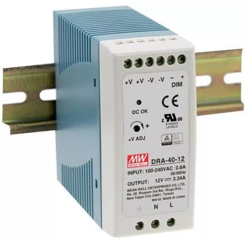 Mean Well MDR-60-48 DIN-kiskoon asennettava virtalähde, 48 V DC, 1,25 A, 60 W