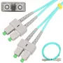 Kuitupatchkaapeli Extralink SC/APC–SC/APC, monimuotokuitu OM3, duplex, 3 mm vaippa, 5 m