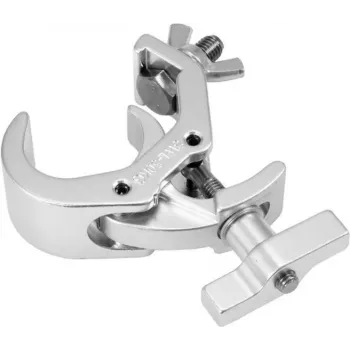 EUROLITE Quick-Lock DEC-250 ripustuskoukku hopea — kompakti pikalukittuva rigging-koukku