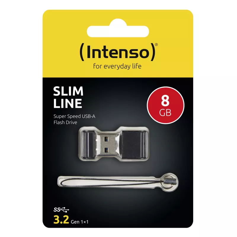 USB-muistitikku Intenso 8 GB USB Type-A 3.2 Gen 1 musta