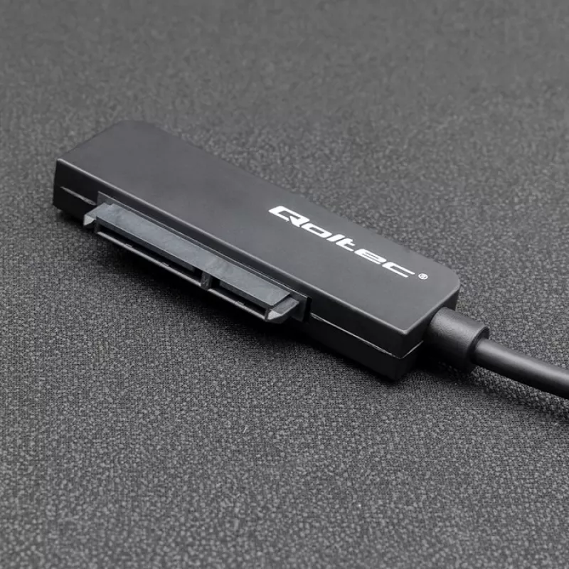 QOLTEC SATA-sovitin 52269 2,5 tuuman asemalle USB-C, tukee jopa 2 TB