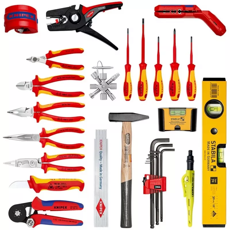 Knipex 00 21 50 E mekaanikon työkalusarja 22 työkalua