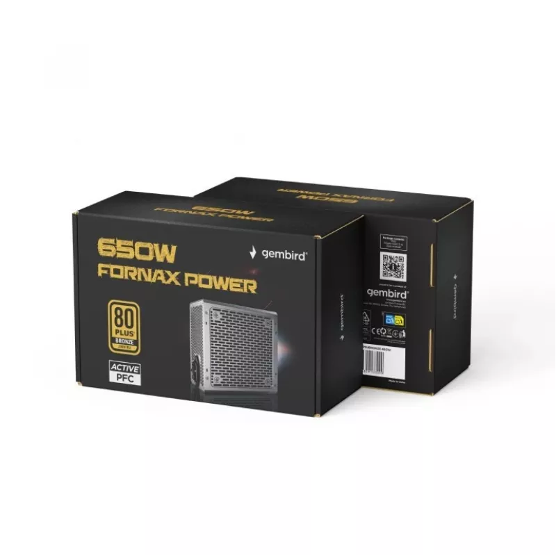 Virtalähde 650W aktiivinen PFC 12 cm tuuletin 80+Bronze teollinen
