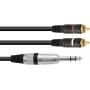 Stereo-sovitinjohto Omnitronic 2x RCA (RCA) 2x RCA, 1,5 m pituus, malli 30225223