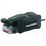 Metabo BAE 75. nauhahiomakone, pölysäiliö tyyppi tyhjiöpussi. Teho 1010 W, paino 4,7 kg, hiomalevyn koko (LxS) 75 x 533 mm, kiristysjärjestelmä