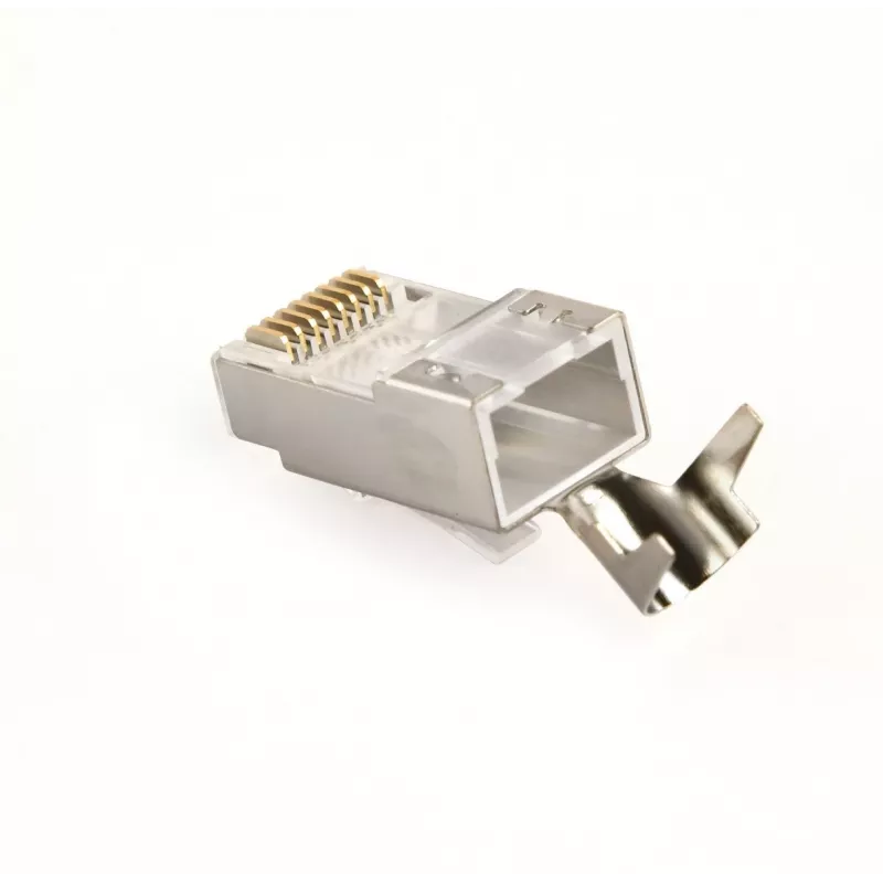 RJ45-liitin GEMBIRD CAT7 8P8C kullattu 15µ FTP/SFTP, 100 kpl:n pakkaus