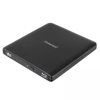 Intenso EOD 500BD Slim ulkoinen Blu-ray-poltin, USB 3.2 Gen 1, musta