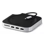 Satechi kannettavan telakka/porttireplikaattori ST-GNMMES — johdollinen USB 3.2 Gen 2 Type-C -keskitin, USB-A & SD, hopea