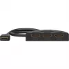 HDMI-vaihtokotelo 3 to 1 (4K @ 60Hz), HDMI-kytkin (musta, 55cm kaapeli)
