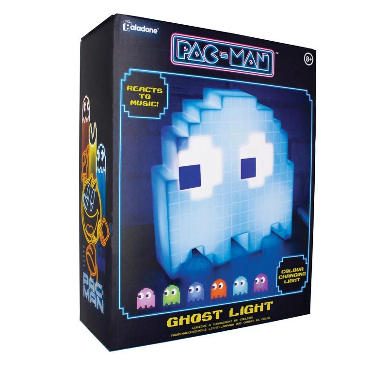 Pöytä-LED-valaisin Paladone Ghost Light PP4336PMV3 Pac-Man-muotoilulla
