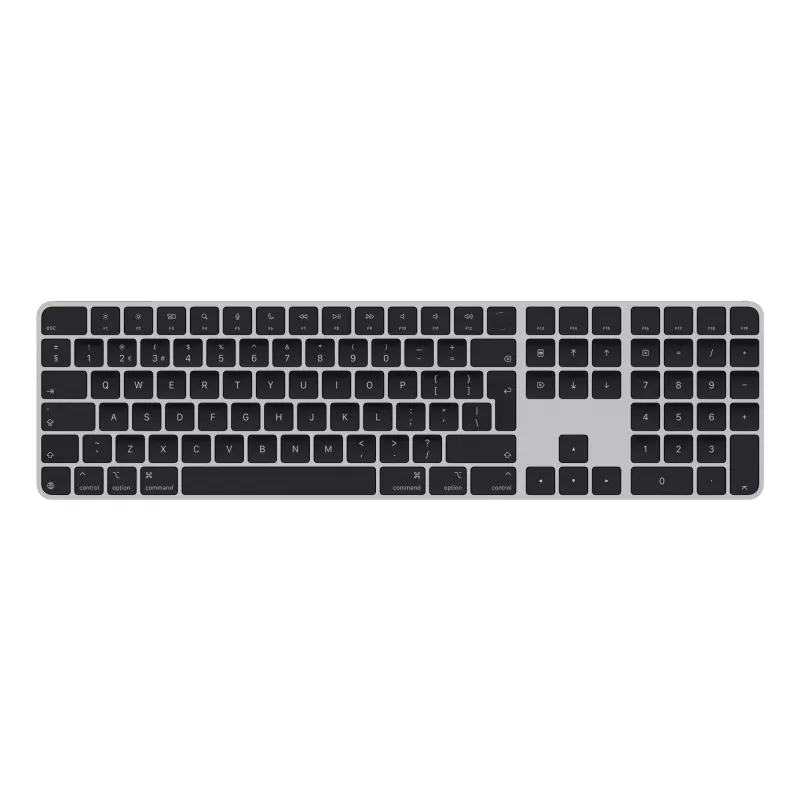 APPLE Magic Keyboard Touch ID:llä ja numeronäppäimistöllä Apple Silicon -Mac-malleille – brittienglanti – mustat näppäimet