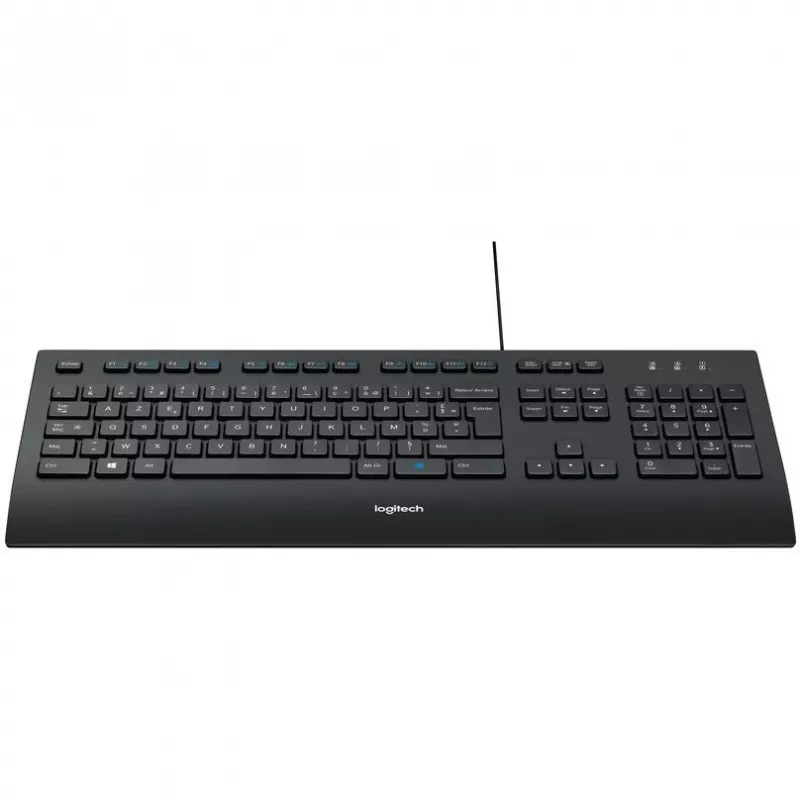 Logitech Corded K280e - näppäimistö - USB - ranska
