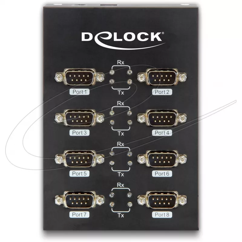 DeLock USB2.0 kahdeksaan sarjaporttiin -sovitin - sarjasovitin - USB2.0 - RS-232 - 8 porttia (61860)