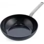 Wok/pannu GreenPan CC006388-001, pyöreä, 28 cm, musta, PFAS-vapaa