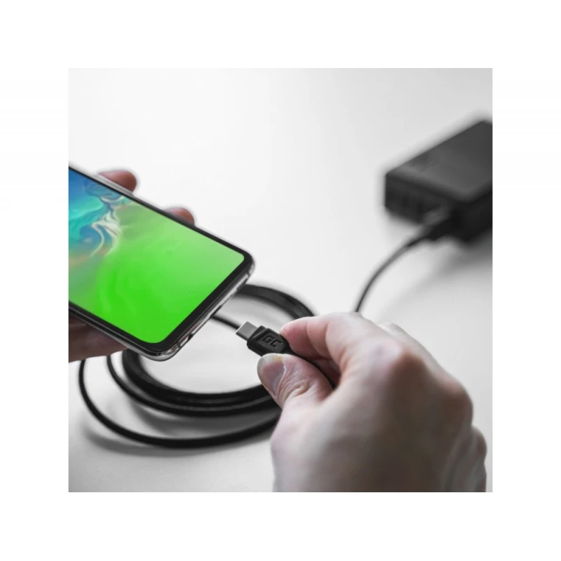 USB-kaapeli Green Cell KABGC22 USB 2.0 1,2 m USB A USB C musta