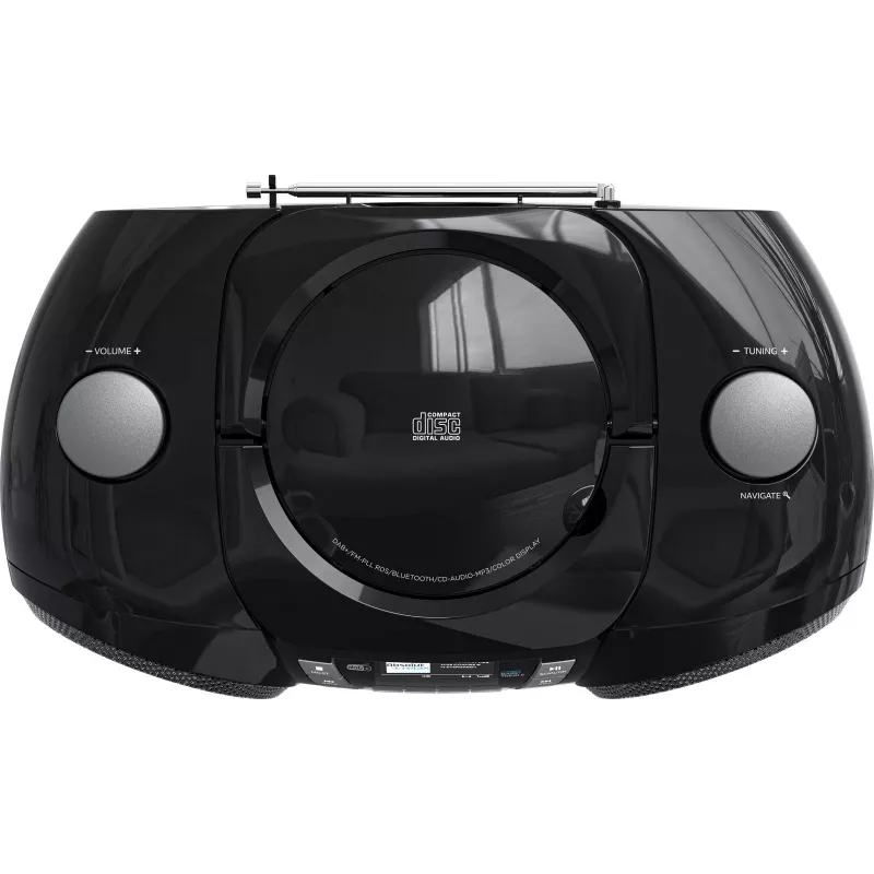 Sencor SPT 6510DB kannettava DAB+ boombox, CD/MP3/USB/SD, Bluetooth 5.3, FM RDS, 16 W, musta