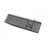 Johdollinen täysikokoinen näppäimistö NATEC NKL-1507 USB QWERTY US International harmaa/musta, 105 näppäintä, numeronäppäimistö