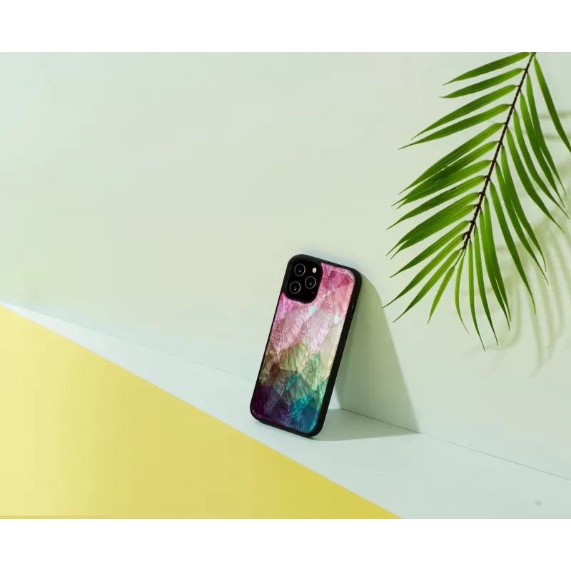 iKins suojakotelo Apple iPhone 12 Pro Max — vesikukkakuosi, musta