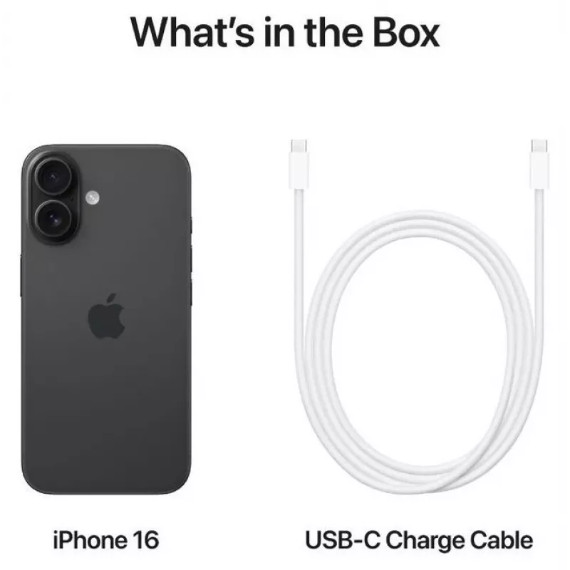 Älypuhelin Apple iPhone 16 6,1 tuumaa 128 GB musta