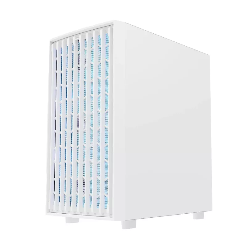 MODECOM BREEZE ARGB Flow MIDI PC-kotelo, ATX, USB 3.0 ×2 + USB-C, valkoinen