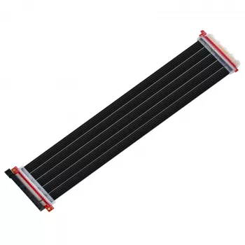 SilverStone SST-RC04B-400 PCIe x16 -riser-kaapeli, PCIe 3.0, 40 cm, musta