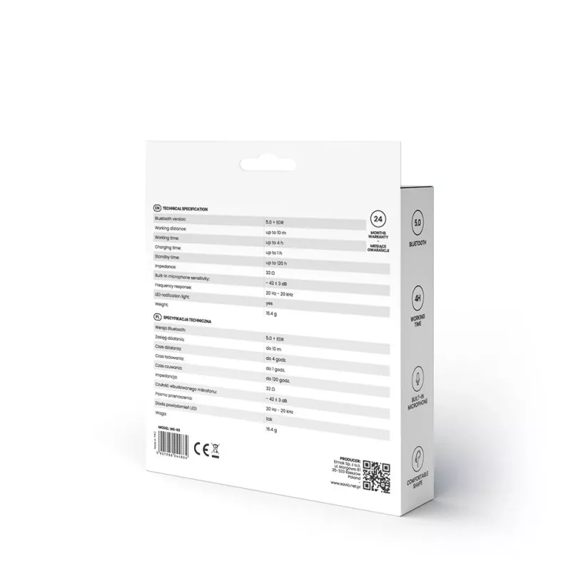 Savio WE-03 langattomat Bluetooth-kuulokkeet